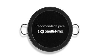 POELE A PAELLA 32cm 2-3 Rac. INDUCTION / Vitro / Feu / Four. Idéal pour Paellissimo KIT 1