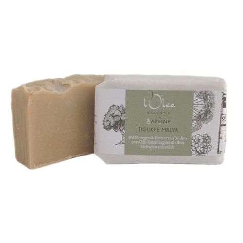 LIME BLOSSOM AND MALLOW ORGANIC SOAP 100gr