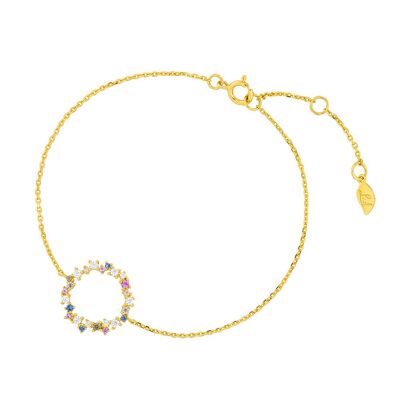 Bracelet CANDY, plaqué or jaune 18 carats