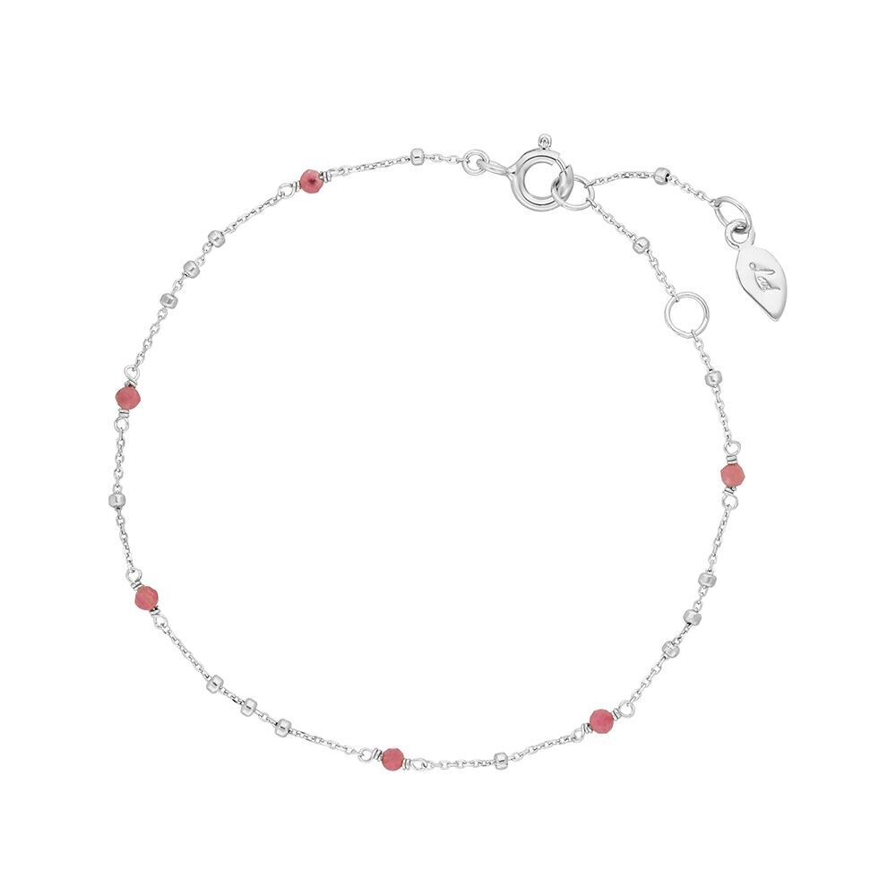 Bracciale Gemme Volanti, rodonite, argento 925