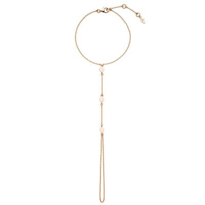 Hand Chain Platelet, 18K rose gold plated