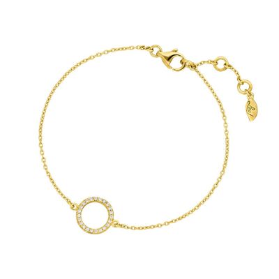 Circle of Life bracelet, 18K yellow gold plated
