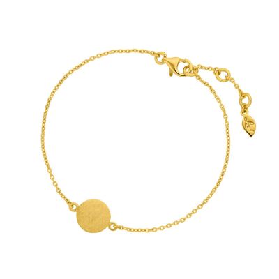 Slices bracelet, 18 k yellow gold plated