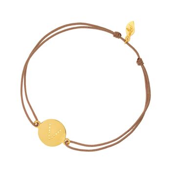 Bracelet Lucky Lettre - Beige - V