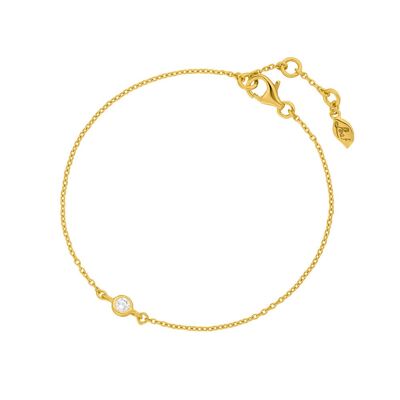 Brazalete Pure, chapado en oro amarillo de 18 quilates