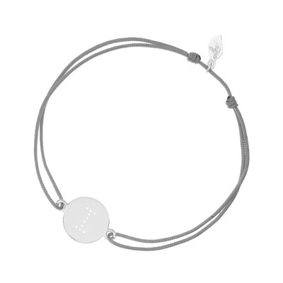 Lettera Bracciale Portafortuna - Grigio - I