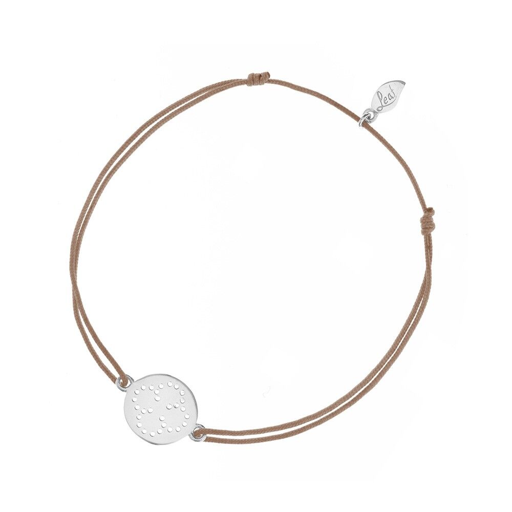 Disco CLOVER nastro, argento, beige