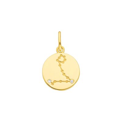 Pisces ZODIAC SIGN, 18K yellow gold plated