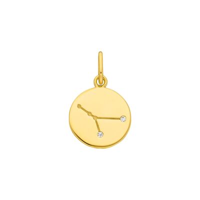 Krebs ZODIAC SIGN, 18 K Gelbgold vergoldet