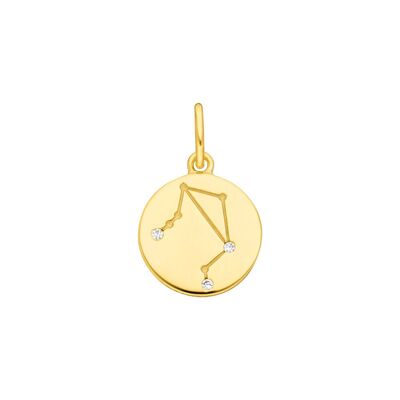 Scale ZODIAC SIGN, 18K yellow gold plated