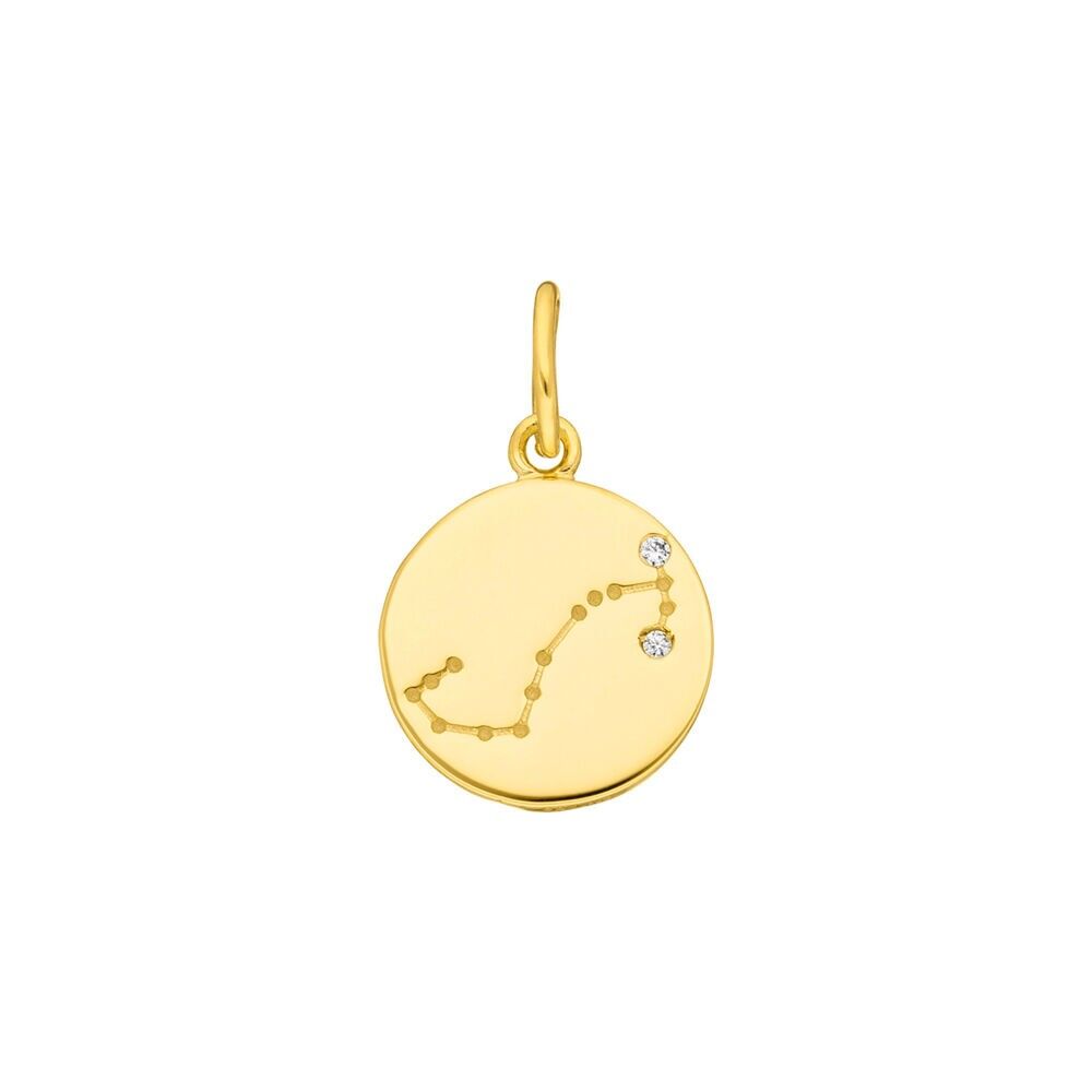 SEGNO ZODIACALE Scorpione, placcato oro giallo 18 carati