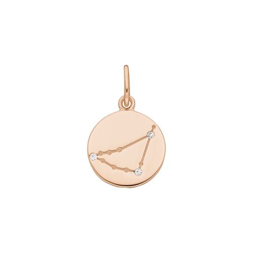 Steinbock ZODIAC SIGN, 18 K Rosegold vergoldet