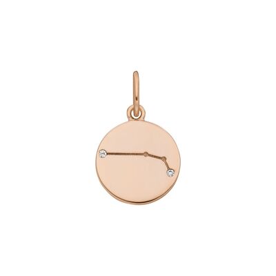 Widder ZODIAC SIGN, 18 K Rosegold vergoldet