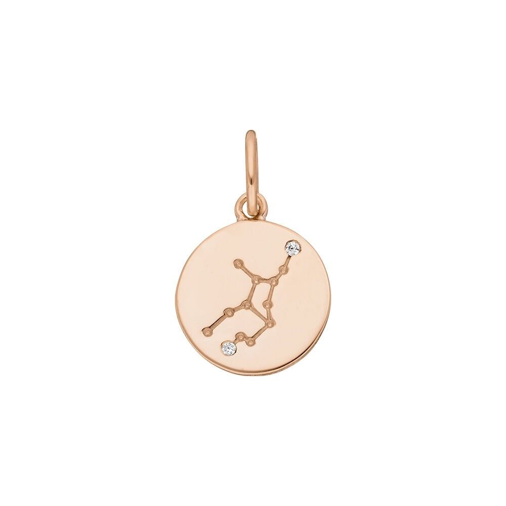 SEGNO ZODIACALE Vergine, placcato oro rosa 18 carati