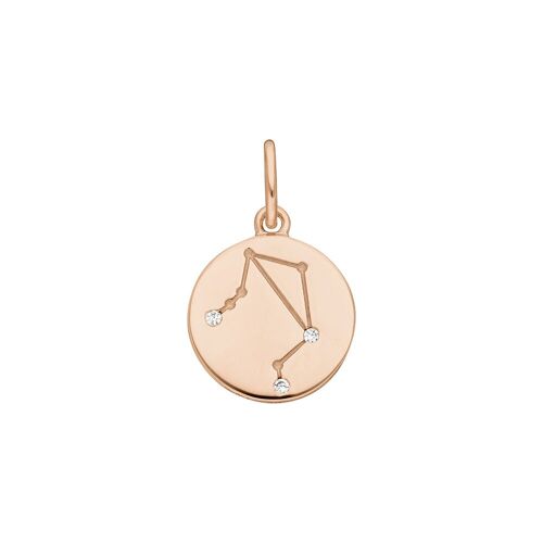 Waage ZODIAC SIGN, 18 K Rosegold vergoldet