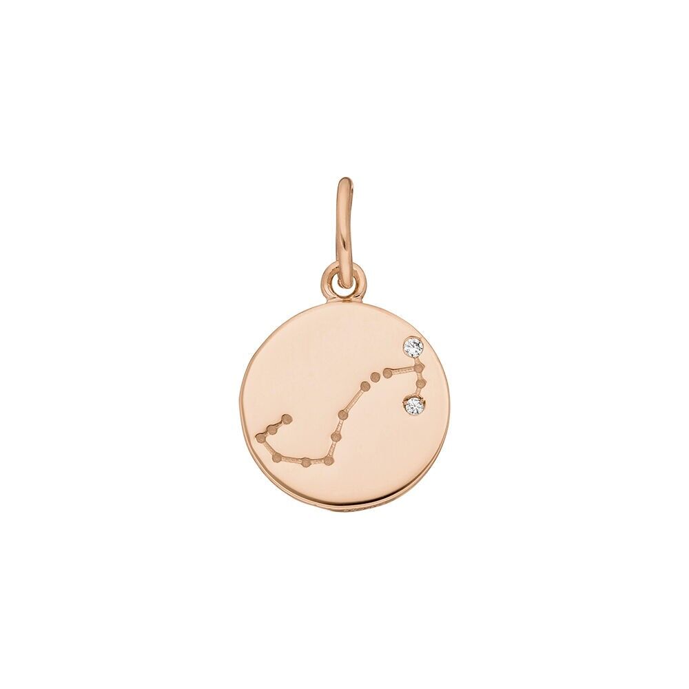 SEGNO ZODIACALE Scorpione, placcato oro rosa 18 carati