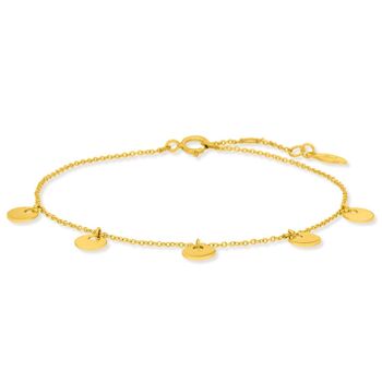 Bracelet plaquettes, or jaune 14 carats 3