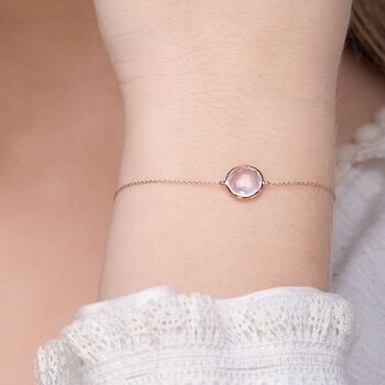 Bracelet Quartz Rose, Or Rose 14K 1