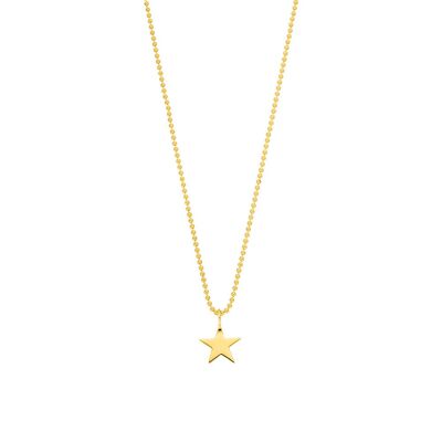 Star necklace, 14K yellow gold