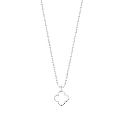 Collier GENTLE CLOVER, or blanc 14K