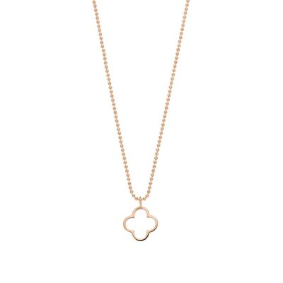 Halskette GENTLE CLOVER, 14 K Rosegold