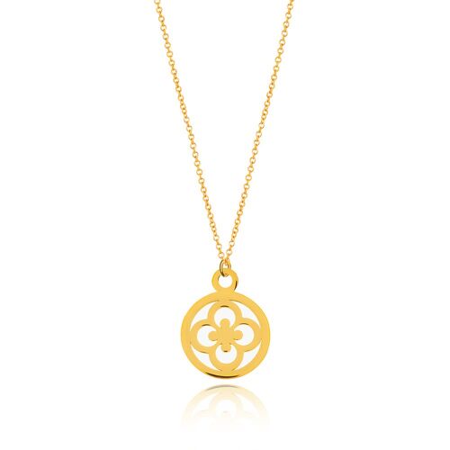 Halskette Clover, 14 K Gelbgold