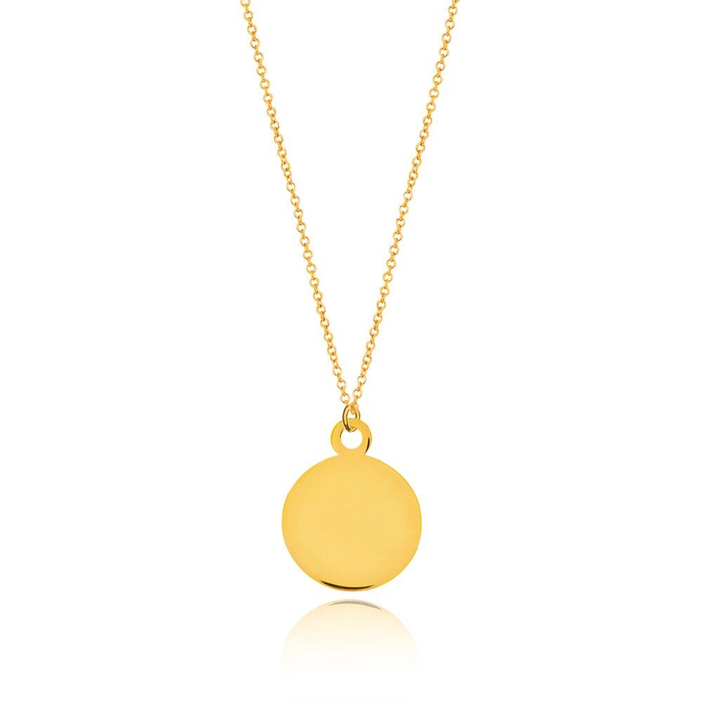 Piatto per collana, oro giallo 14k