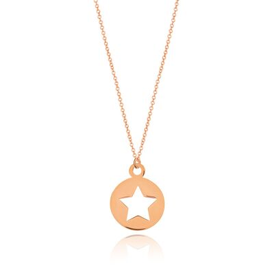 Halskette Star, 14K Rosegold