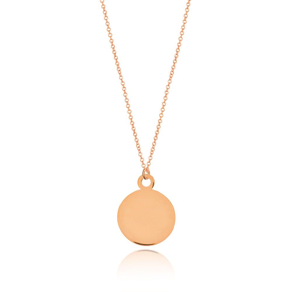Piastra per collana, oro rosa 14 K
