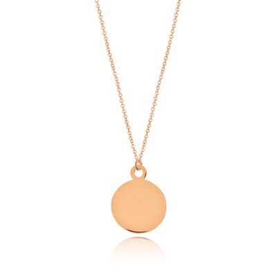 Piastra per collana, oro rosa 14 K