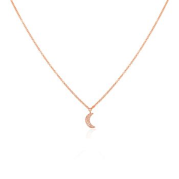 Collier demi-lune, or rose 18 carats 1