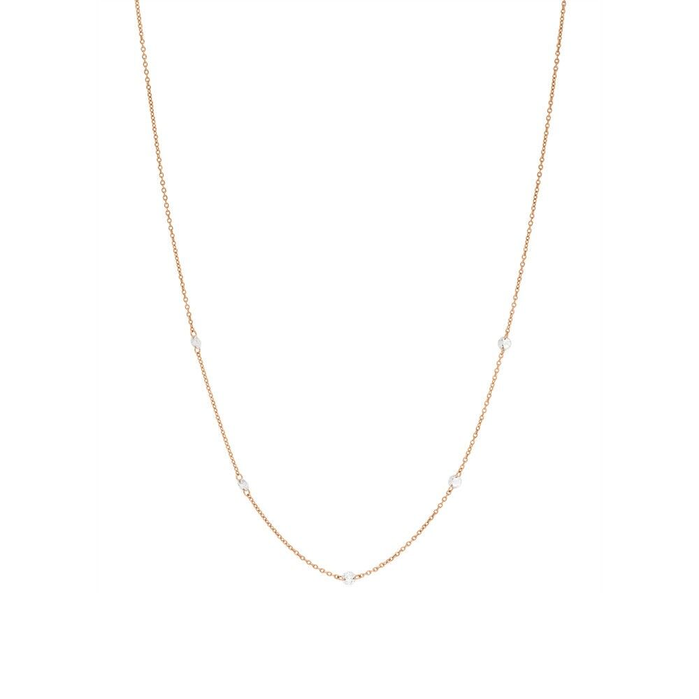 Halskette Pure Quintruple Diamant, 18K Rosegold
