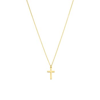 Collier croix, or jaune 14K 1
