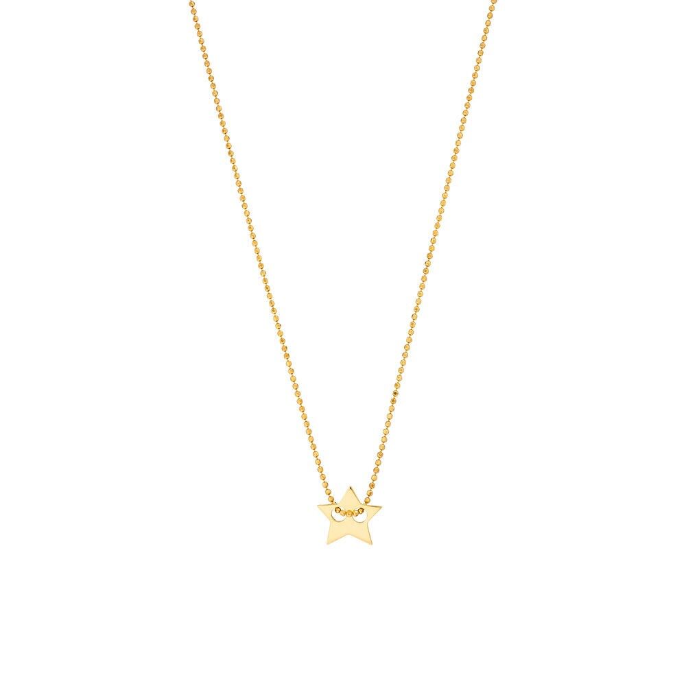 Collier Étoile, or jaune 14K