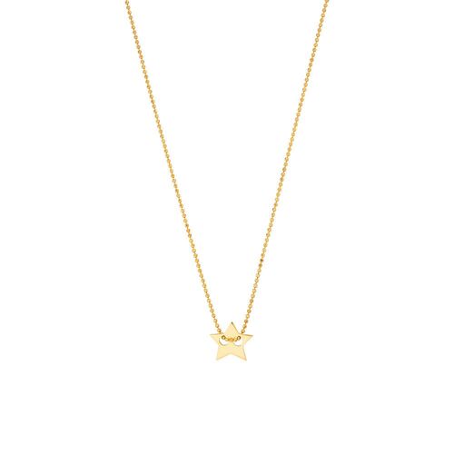 Halskette Star, 14K Gelbgold