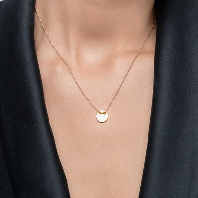 Necklace Plate, 14K yellow gold