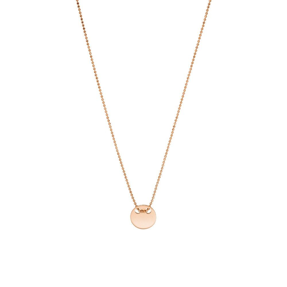 Piatto per collana, oro rosa 14 carati