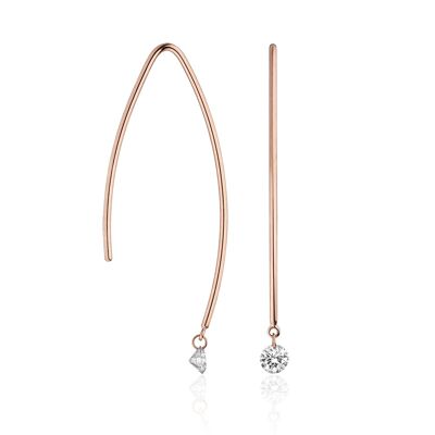 Creole Pure M diamond, 18K rose gold