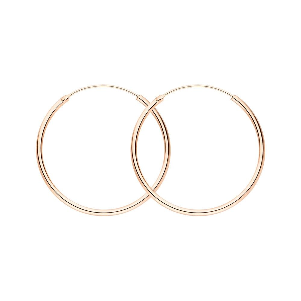 Ronda criolla L, 40 mm, oro rosa de 14 K