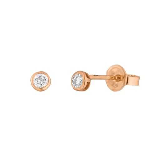 Ohrstecker "my first diamond", 18 K Rosegold