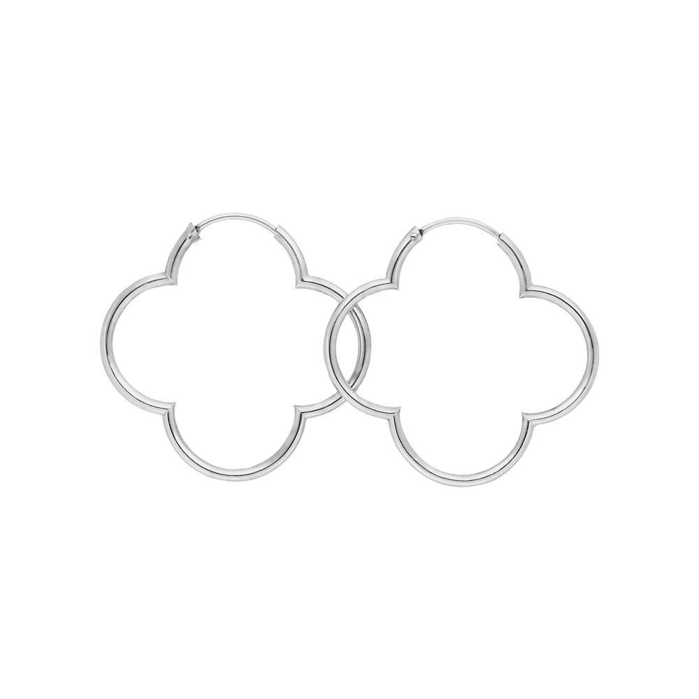 Hoja de trébol criollo, 35 mm, plata de ley 925