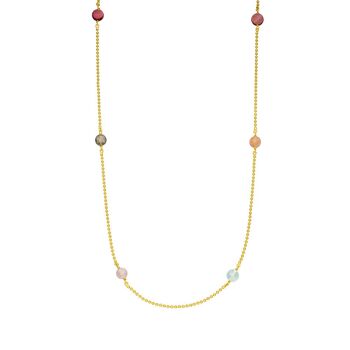 Collier Gorgeous Gems, 80cm, plaqué or jaune 18K 1