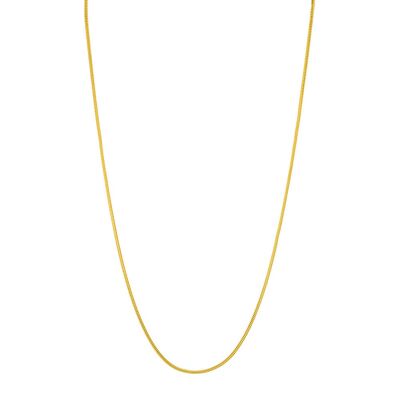 Girocollo Serpente, 43 cm, placcato oro giallo 18 carati
