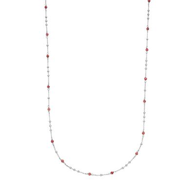 Collana Flying Gems, rodonite, argento 925