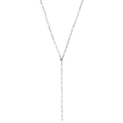 Y-necklace square, 52cm, 925 sterling silver