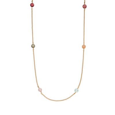 Collana Gorgeous Gems, 80cm, placcata in oro rosa 18 carati