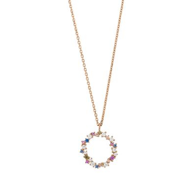 Necklace CANDY, 18K rose gold plated