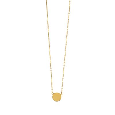 Necklace Slices, 18K yellow gold plated