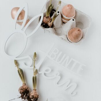 Lettres colorées en bois de Pâques 2