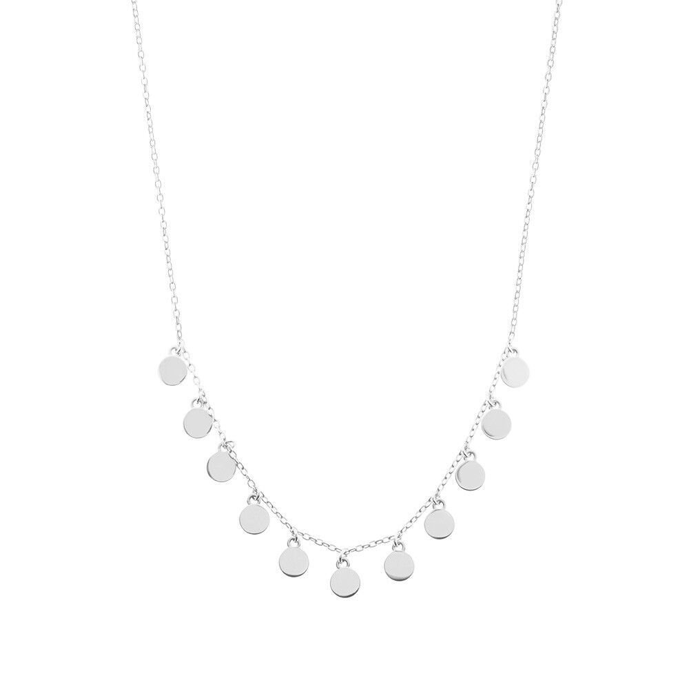 Piastrina per collana, corta, argento sterling 925